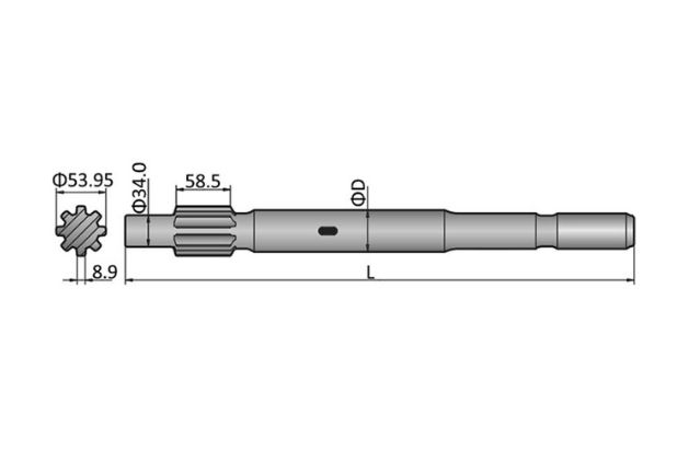 Epiroc COP1032LE Shank Adapter