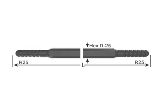 R25 Extension Drill Rod